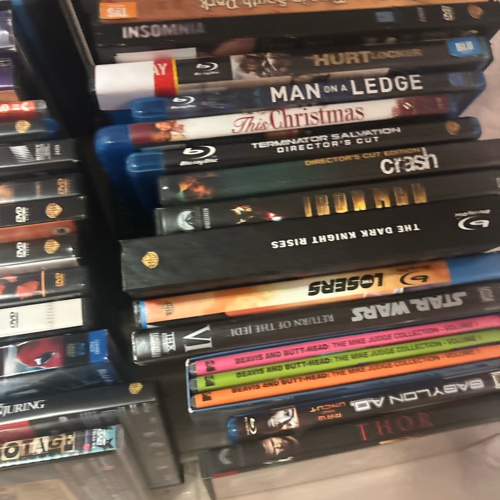 DVD and blue ray dvd bundle.